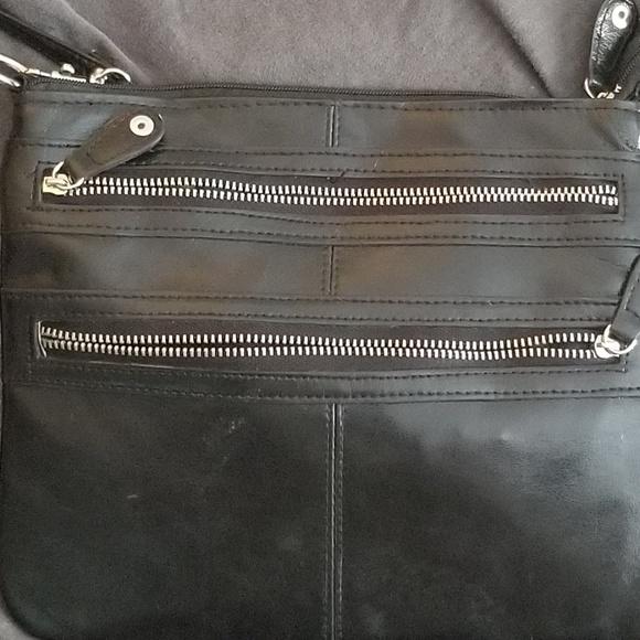 Black crossbody multi compartment travel bag purse - Picture 8 of 8